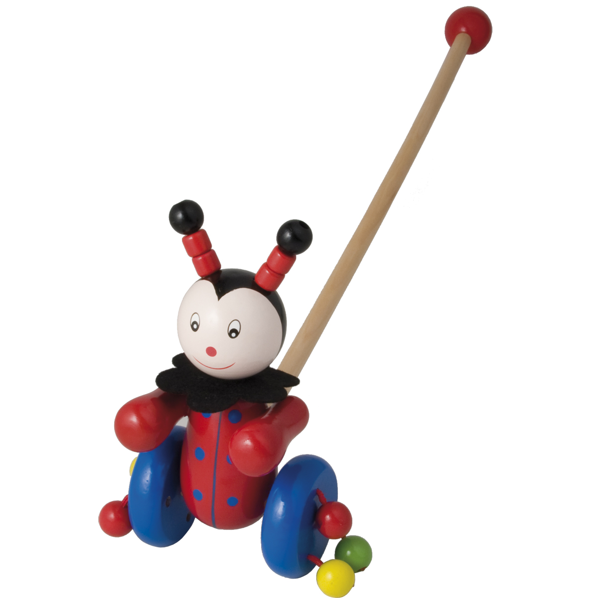 Pushalong Ladybird Orange Tree Traditional Wooden Toys