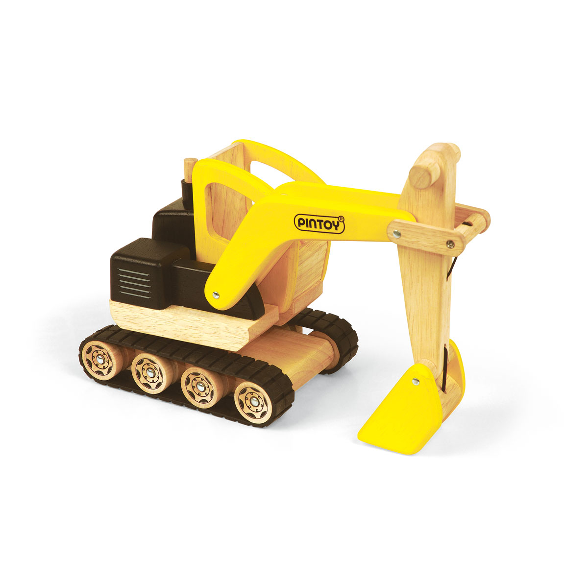 wooden digger toy