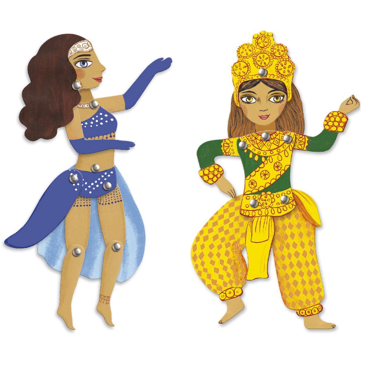 Jointed Paper Puppets Dance Djeco Age 11+