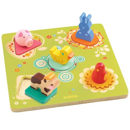 Picture of 3D Wooden Farm Animal Puzzle