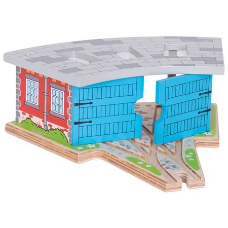 Five Way Engine Shed | Bigjigs Rail (BJT192) | Accessories