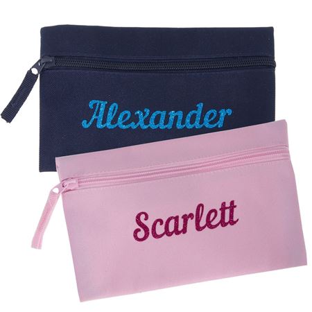 Picture of Personalised Pencil case with Glitter Name