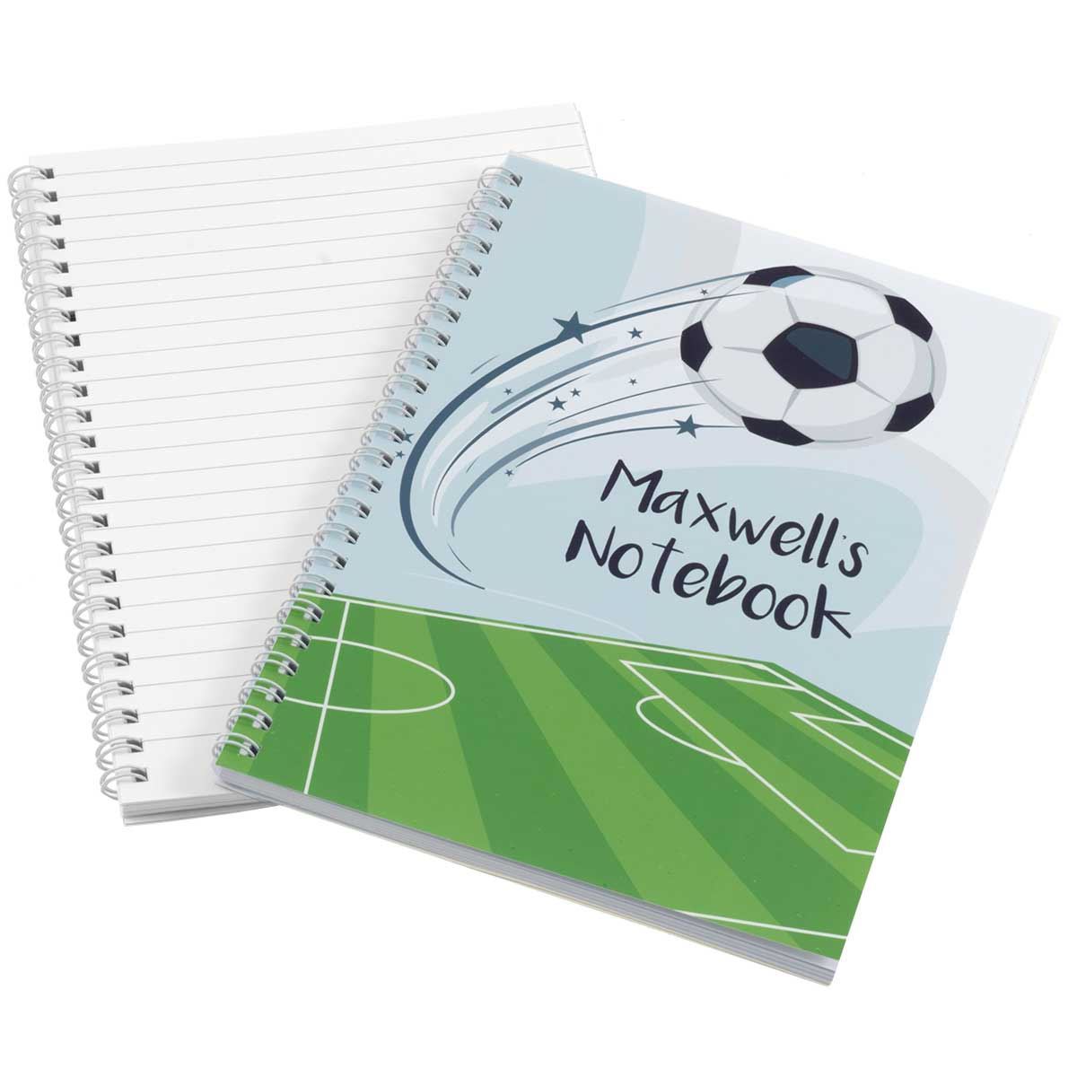 Football Personalised Notebook | Named Notebooks | Mulberry Bush