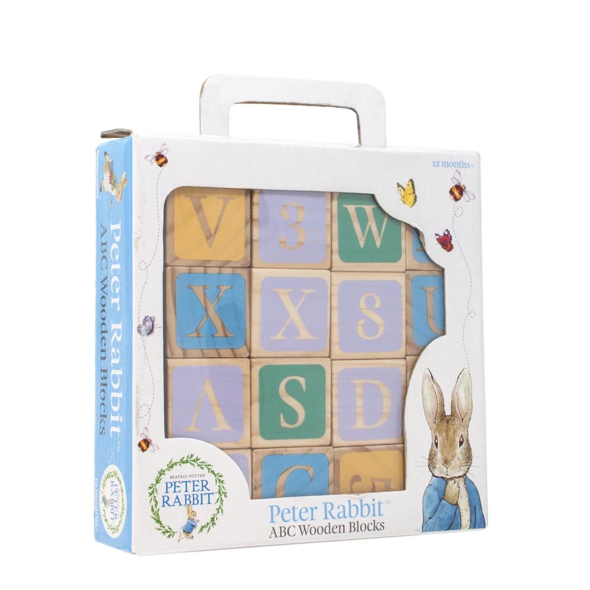 Peter Rabbit Wooden Alphabet Blocks | Traditional Toys for Baby