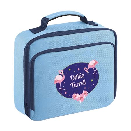 Picture of Flamingos Personalised Lunch Bag