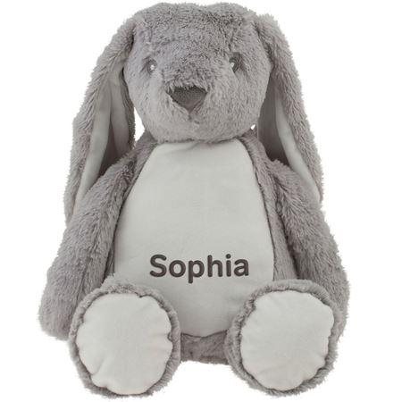 Picture of Personalised Bunny Soft Toy (Grey)
