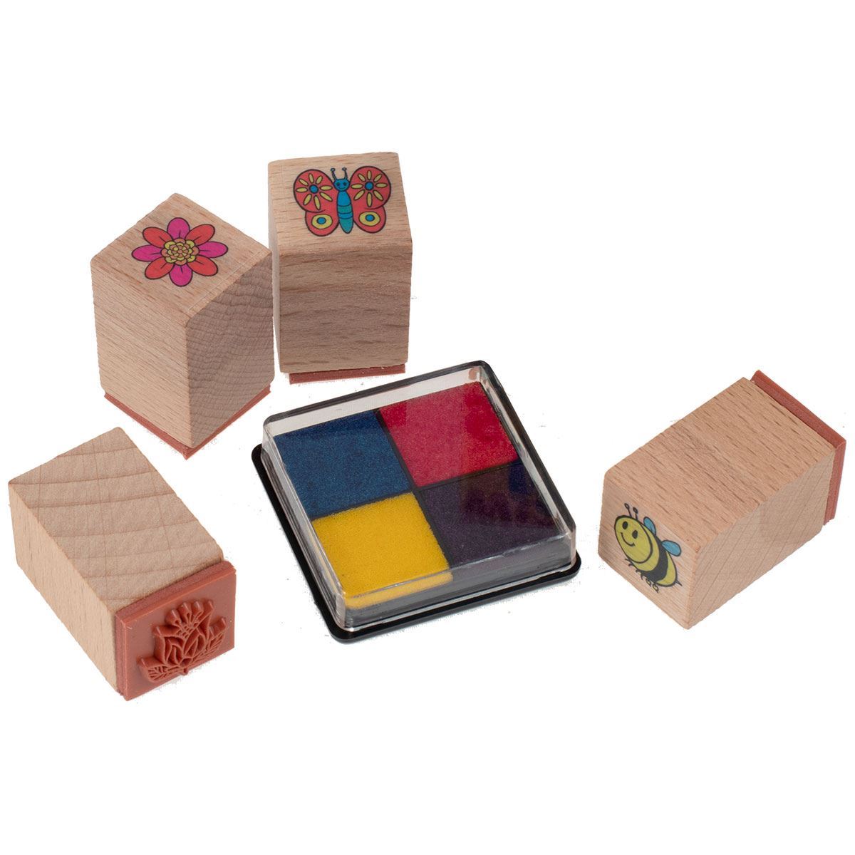 Garden Wooden Stamp Set House of Marbles Stamping Sets