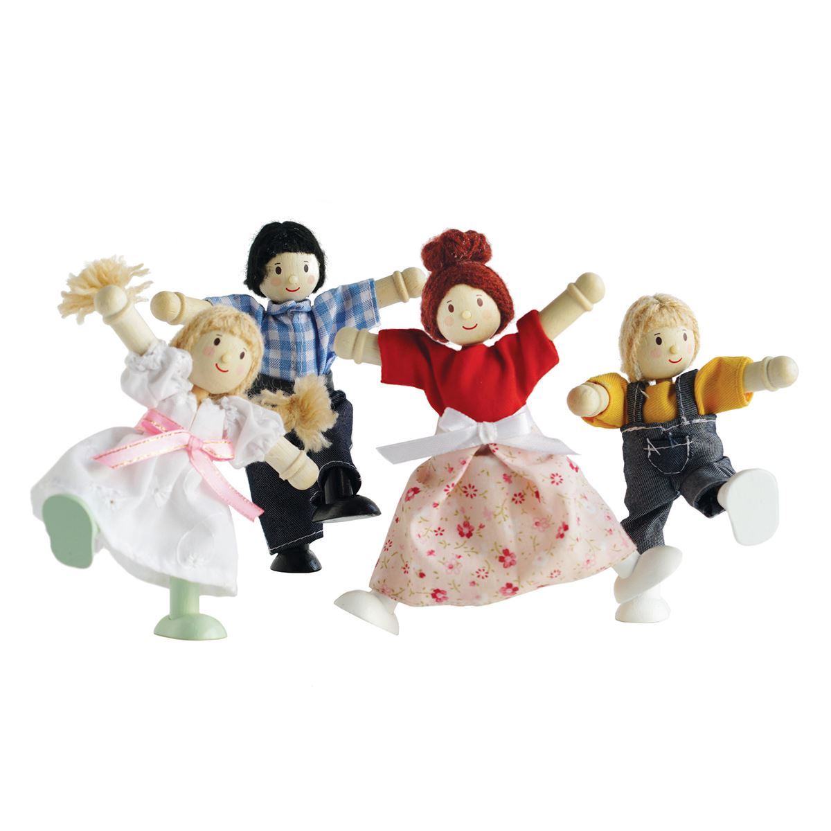 Wooden Doll Family Le Toy Van (PO53) Mulberry Bush.