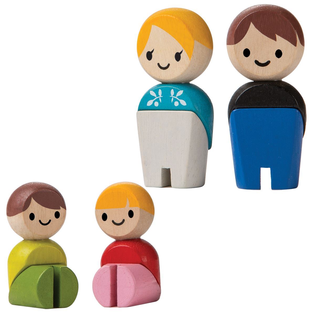 Little Wooden Doll Family